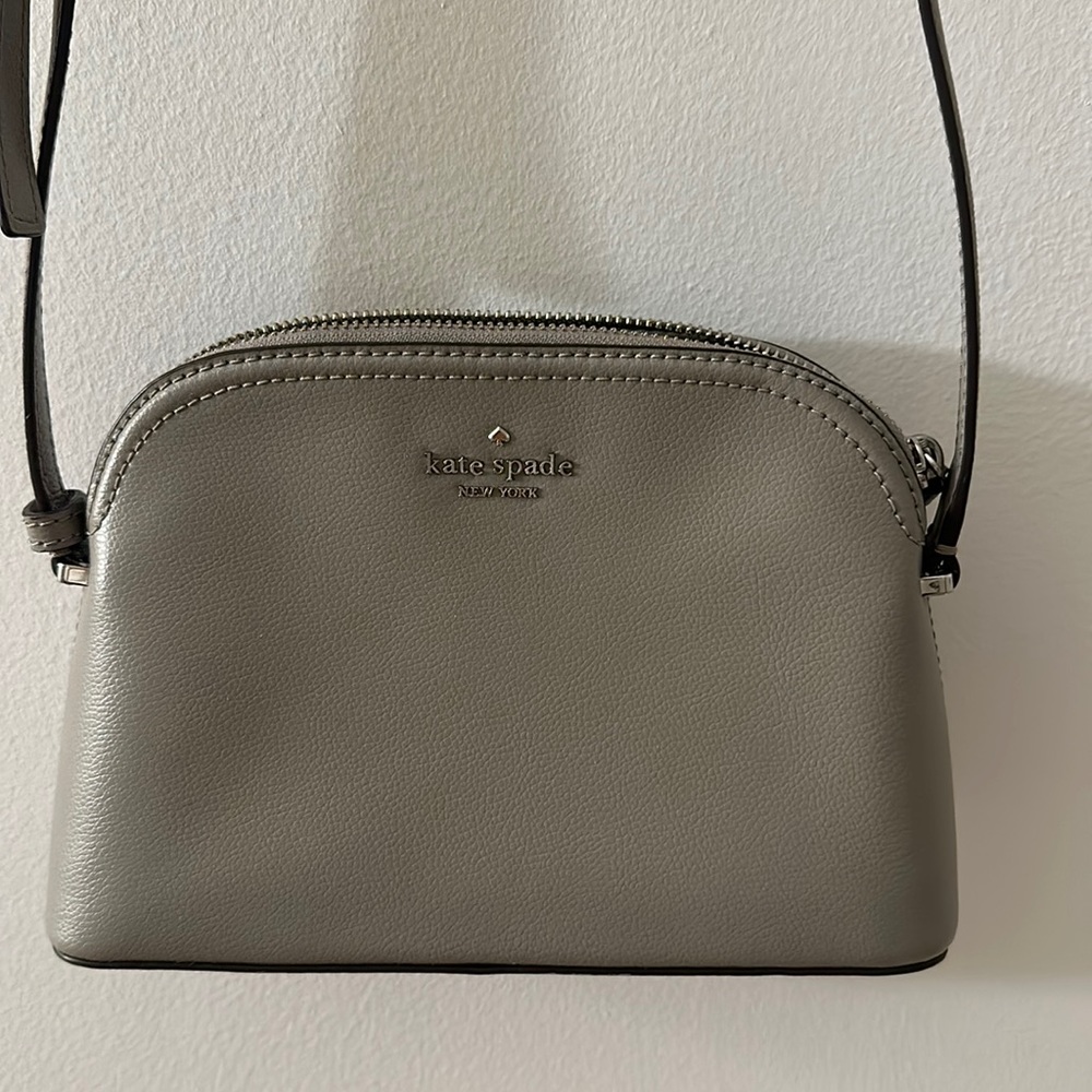Grey kate spade purse